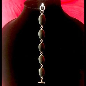 ⚫️”EUC”⚫️ BLACK ONYX 925 STERLING SILVER BRACELET